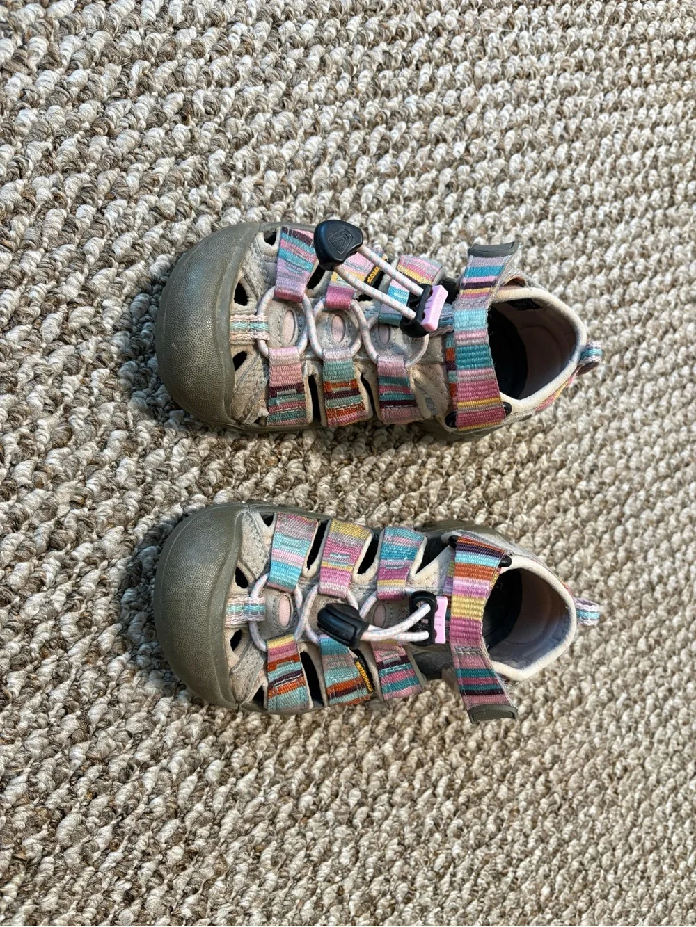 Keen Kids Striped Pink Blue Green Outdoor Sandals